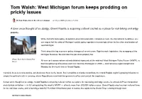 Tom Walsh: West Michigan Forum Keeps Prodding on Prickly Issues