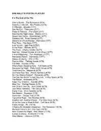 DAN KELLY's Ipod 80S PLAYLIST It's the End of The