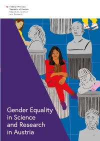 Final Report: Gender Equality in Science and Research in Austria