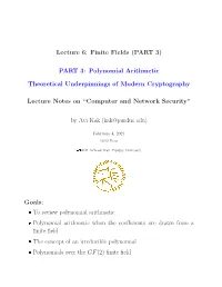 Finite Fields (PART 3): Polynomial Arithmetic
