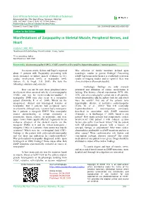 Manifestations of Zaspopathy in Skeletal Muscle, Peripheral Nerves, and Heart