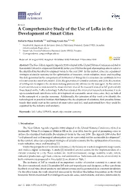 A Comprehensive Study of the Use of Lora in the Development of Smart Cities