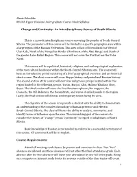 An Interdisciplinary Survey of South Siberia
