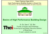 Basics of High Performance Building Design