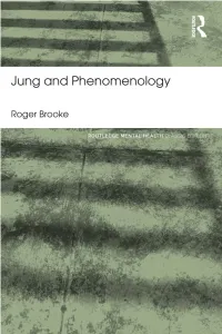 Jung and Phenomenology