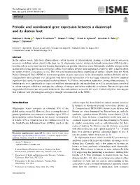 Periodic and Coordinated Gene Expression Between a Diazotroph and Its Diatom Host
