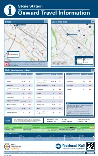 Stone Station I Onward Travel Information Buses Local Area Map