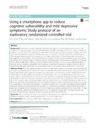 Using a Smartphone App to Reduce Cognitive