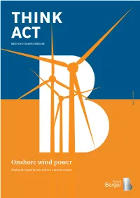 Windkraft Onshore