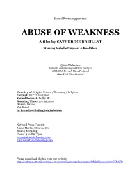 Abuse of Weakness