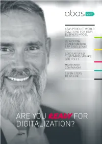 Are You Ready for Digitalization? Content