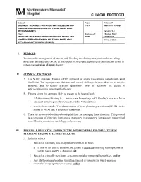 Clinical Protocol