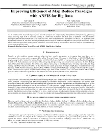 Improving Efficiency of Map Reduce Paradigm with ANFIS for Big Data (IJSTE/ Volume 1 / Issue 12 / 015)