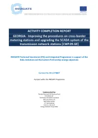 Improving the Procedures on Cross-Border Metering Stations and Upgrading the SCADA System of the Transmission Network Stations [CWP.09.GE]