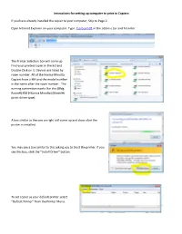 Instructions for Setting up Computer to Print to Copiers