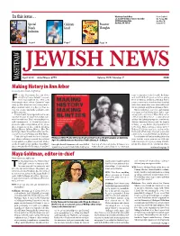 Maya Goldman, Editor-In-Chief Making History in Ann Arbor