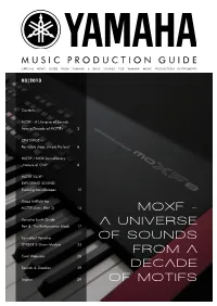 MOXF - a Universe of Sounds from a Decade of Motifs 3
