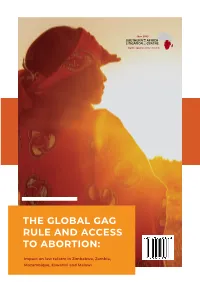 The Global Gag Rule and Access to Abortion