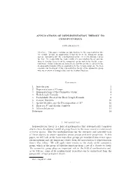 Applications of Representation Theory to Combinatorics