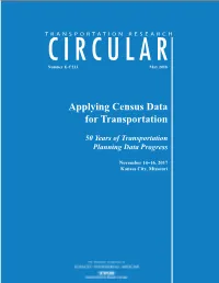 Applying Census Data for Transportation