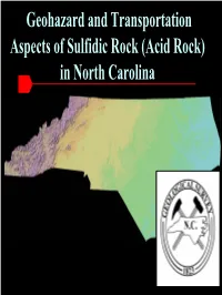 In North Carolina Problem Causing Minerals