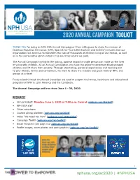 2020 Annual Campaign Toolkit