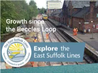 Growth Since the Beccles Loop Community Rail Partnership