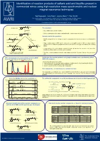 Identification of Reaction Products of Caftaric Acid and Bisulfite Present In