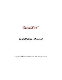 Installation Manual