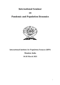 International Seminar on Pandemic and Population Dynamics