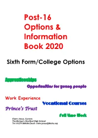 Post-16 Options & Information Book 2020