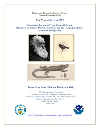 Resources on Charles Darwin, Evolution, and the Galapagos Islands: a Selected Bibliography