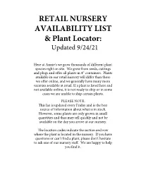Retail Location List