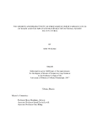 The Growth and Productivity of Ribes Nigrum Under Various Levels of Shade and the Implications for Multifunctional Woody Polycultures