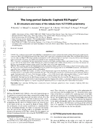 The Long-Period Galactic Cepheid RS Puppis-II. 3D Structure and Mass Of