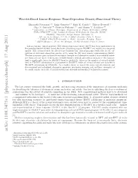 Wavelet-Based Linear-Response Time-Dependent Density