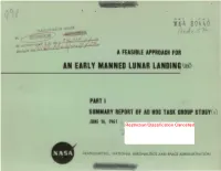 An Early Manned Lunar Landing Q