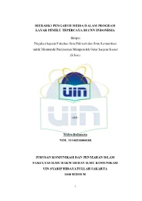Hierarki Pengaruh Media Dalam Program Layar Pemilu Tepercaya Di Cnn Indonesia