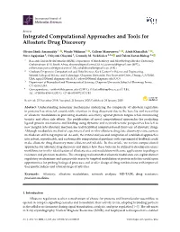 Integrated Computational Approaches and Tools for Allosteric Drug Discovery