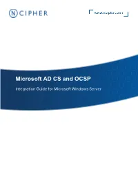 Microsoft AD CS and OCSP