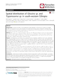 Spatial Distribution of Glossina Sp. and Trypanosoma Sp. in South-Western