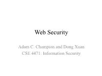 Web Security