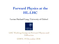 Forward Physics at the HL-LHC