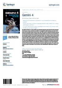 Gemini 4 an Astronaut Steps Into the Void