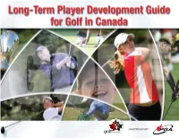 Long-Term Player Development Guide (LTPD)