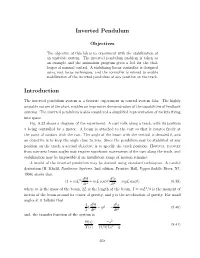 Inverted Pendulum Introduction