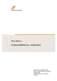 Projisointilaitteet Ja -Ohjelmistot
