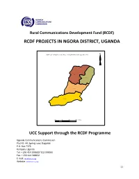 Rcdf Projects in Ngora District, Uganda