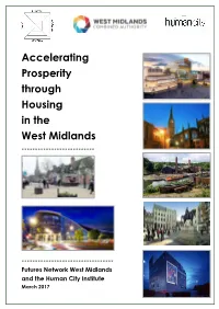 Accelerating Prosperity Through Housing in the West Midlands