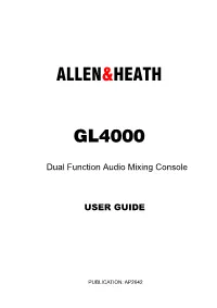 Allen&Heath Gl4000